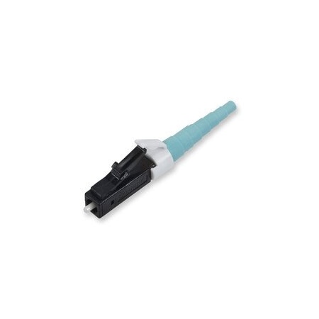 Cable Wholesale LC Anaerobic Connector, 50/125um Multimode (OM3/OM4), Black Housing & Aqua Boot, Boot 32LC-31195